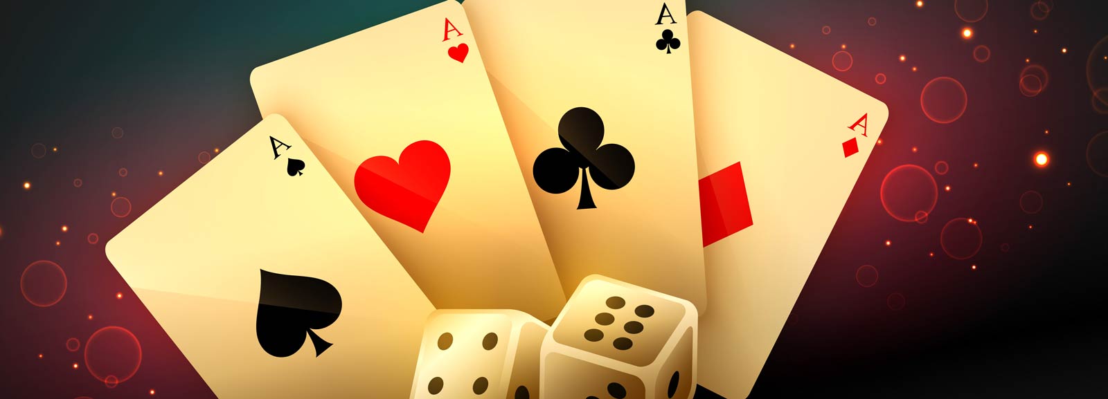 poker card and craps